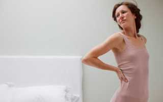 Месячные болит внизу спина