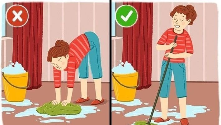 5. Моем полы 5. Моем полы