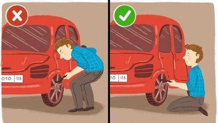 3. Меняем колесо машины 3. Меняем колесо машины