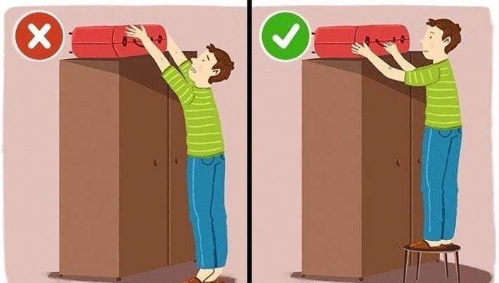 8. Достаем тяжести сверху 8. Достаем тяжести сверху